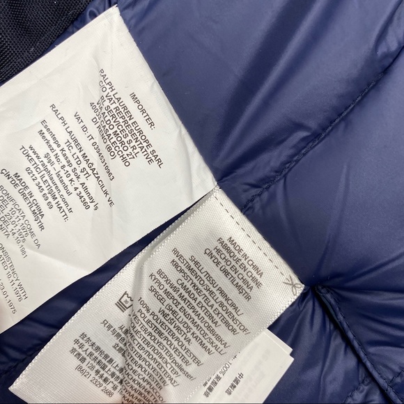 Polo Ralph Lauren Down Filled Blue Camo Field Coat - Picture 13 of 15